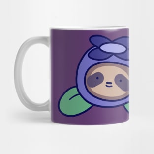 Blueberry Sloth Face Mug